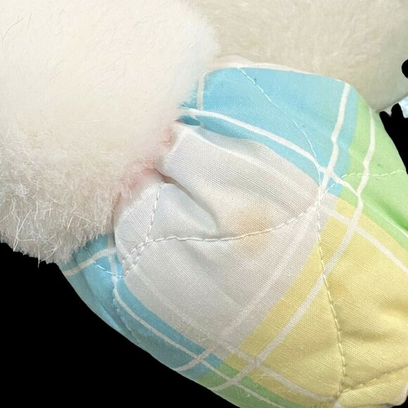 Dakin Cuddles Plush Teddy Bear 15" White Pastels Vintage Stuffed Animal - Picture 5 of 5